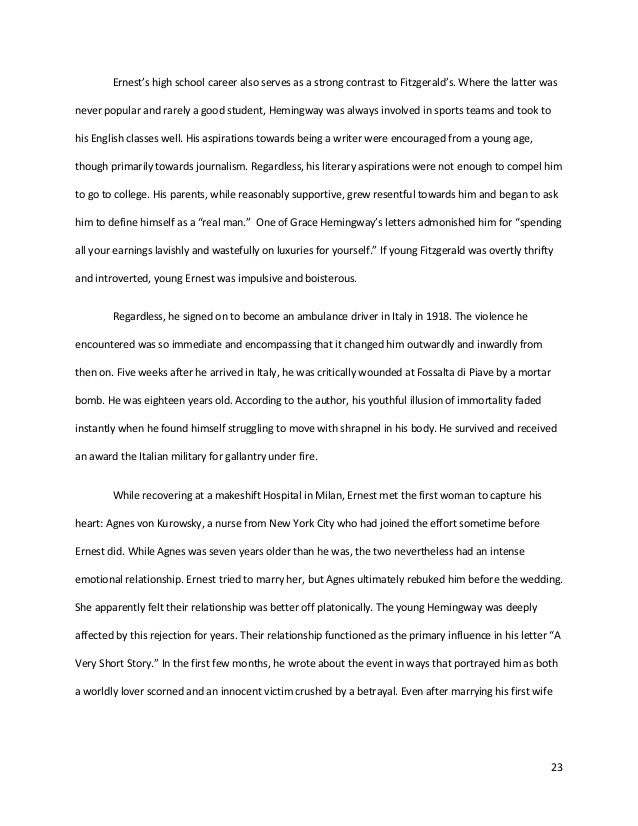 hemingway and betrayal essays